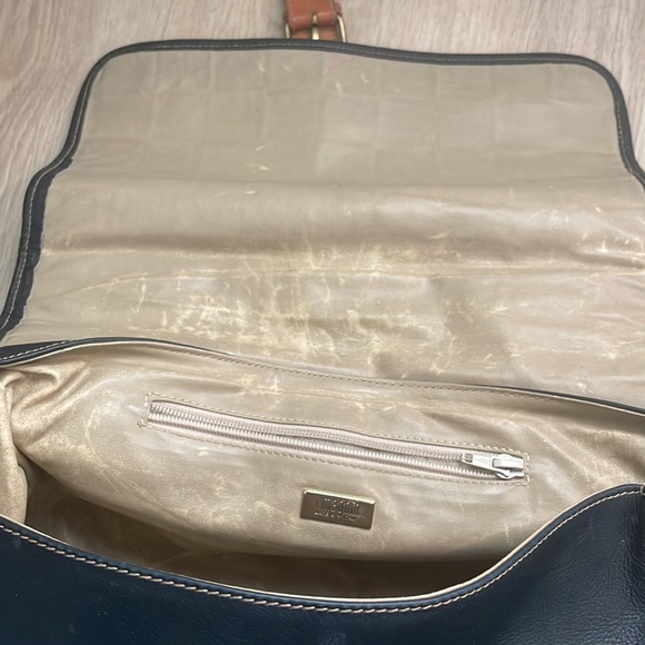 I Magnin Vintage Made in Italy Beautiful Black Leather Bag also Crossbody - Picture 16 of 16